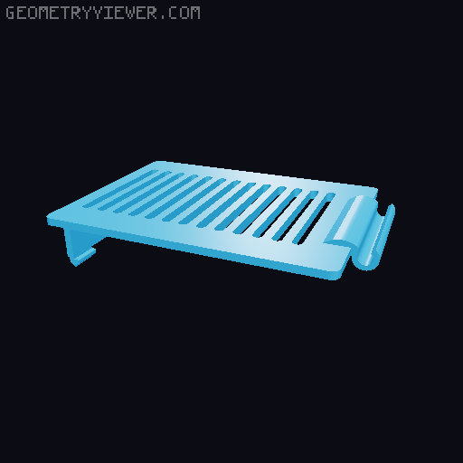 Wearable HEPA fan with strap 3D model thumbnail