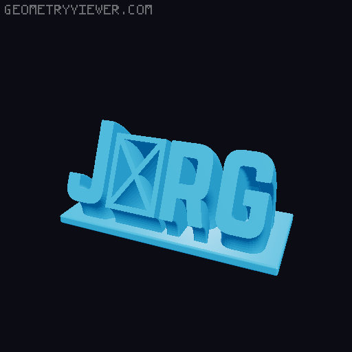 Sweeping Name Tag 3D model thumbnail