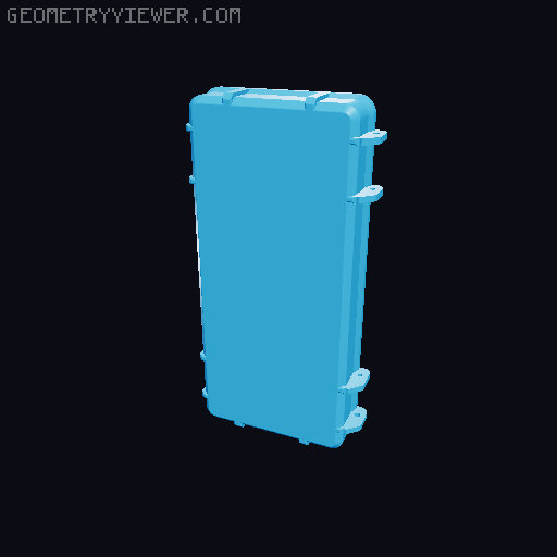 Retroid Pocket 3+ rugged travel case 3D model thumbnail