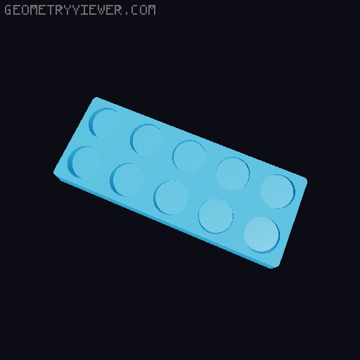 Gridfinity NUUN Tube Storage 3D model thumbnail