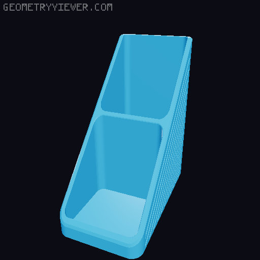 Modular Desk Organizer 3D model thumbnail