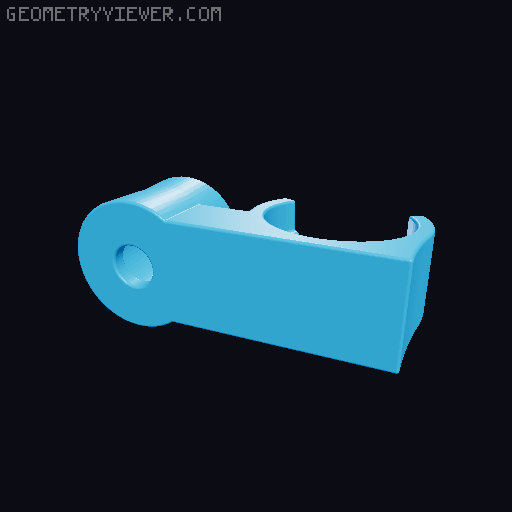 Veterinary Anesthesia Hose Holder 3D model thumbnail