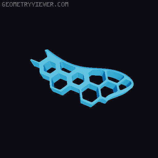 Ergonomic Telecaster. 3D model thumbnail