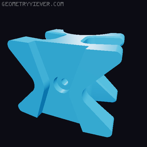 Push2Pull Syringe holder 3D model thumbnail