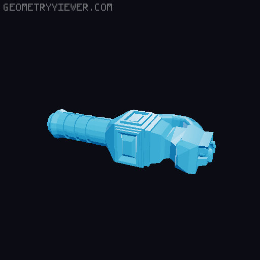 blaster hands for dummy 13 3D model thumbnail