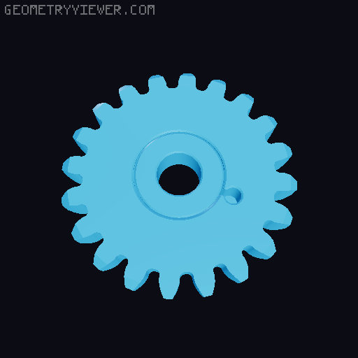 PASTA lite - Fully Printed Gear and Bearing Set 3D model thumbnail