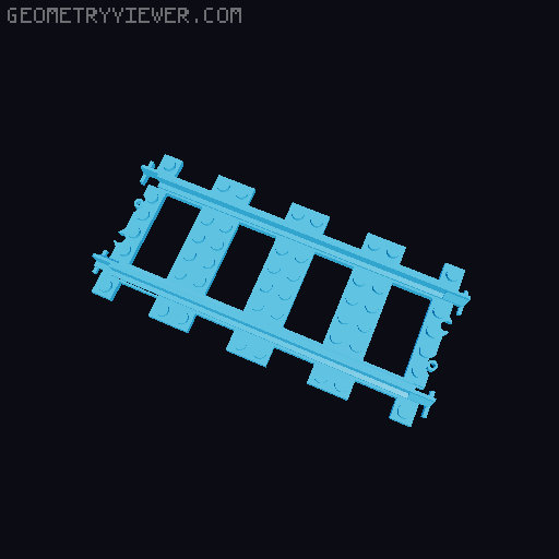 Lego tracks 3D model thumbnail