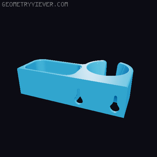 Bamix Wall-Mounted Holder 3D model thumbnail