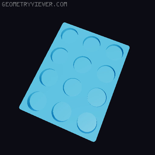 Gridfinity NUUN Tube Storage 3D model thumbnail