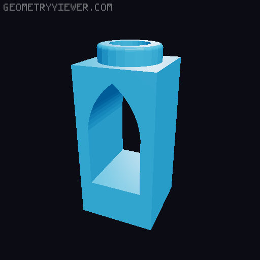 Piezas con Arcos Interiores 3D model thumbnail