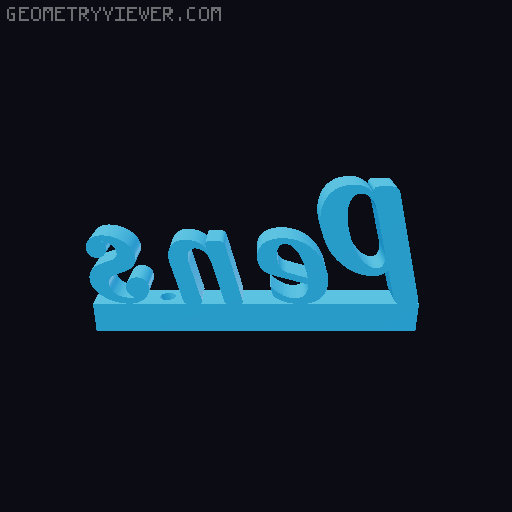 Pen s holder ;) 3D model thumbnail