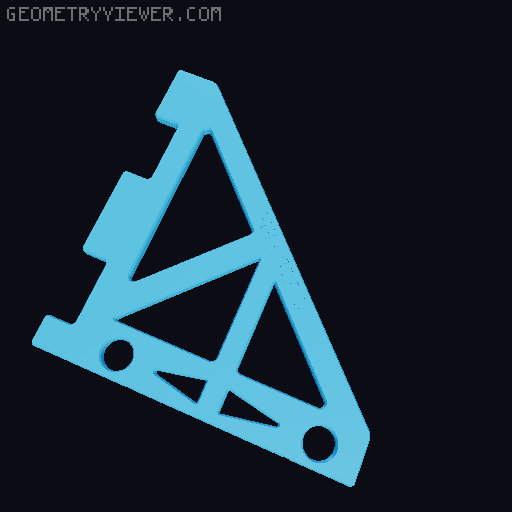 RepRack Remix - Stronger and simplified for 3D printing 3D model thumbnail
