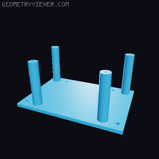 Spacer for kitchen radio soundmaster IR1500SI 3D model thumbnail