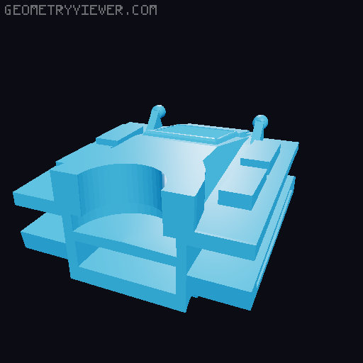 Tractor tank 3D model thumbnail
