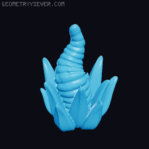 100 Fantasy Plants for Tabletop Base & Terrain Design (Alien Vegetation 61) 3D model thumbnail