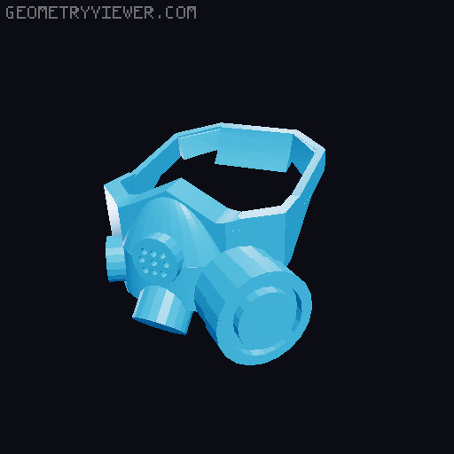 Removable Gas Masks For Dummy 13 (PMK-4) 3D model thumbnail
