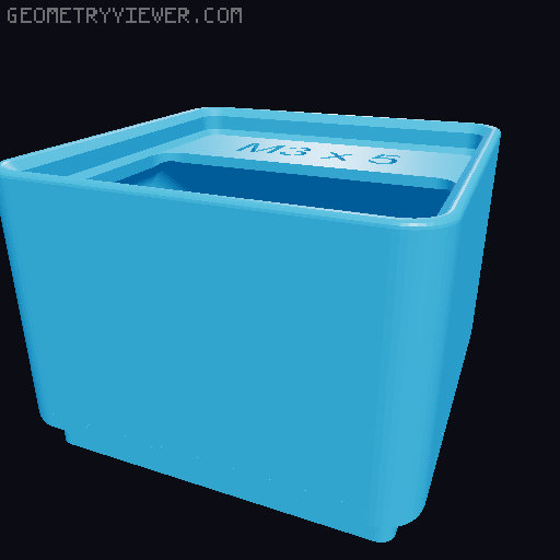 Gridfinity labeled bins - Metric bolts 3D model thumbnail