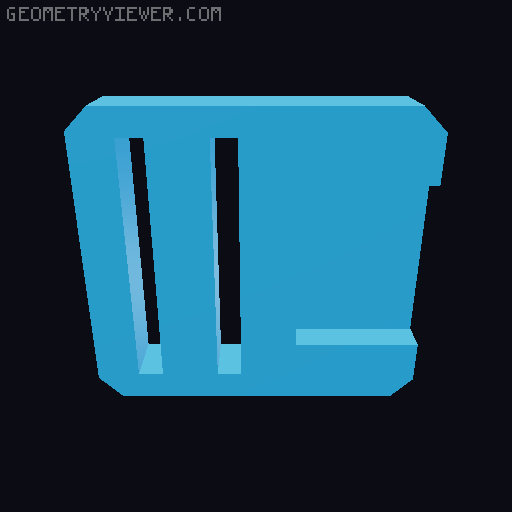 Face shield 3D model thumbnail
