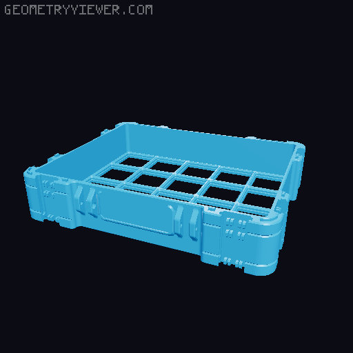 Lite Base for Gridfinity Storage Box by Pred *Now Parametric!* 3D model thumbnail