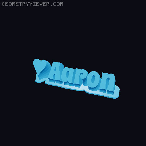 Valentine sculpture 3D model thumbnail