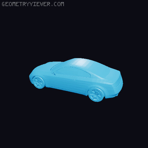 Infiniti G35 scale1-70 lowpoly for 3D-printing 3D model thumbnail