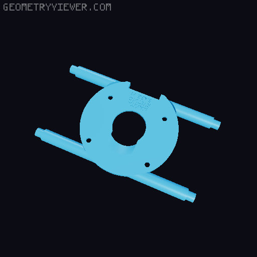 Fretboard Radius router jig 3D model thumbnail