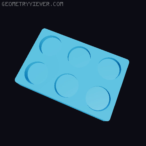 Gridfinity NUUN Tube Storage 3D model thumbnail