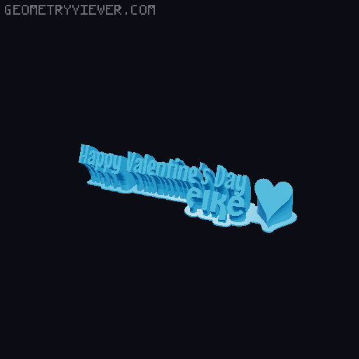 Happy Valentines Day... 3D model thumbnail