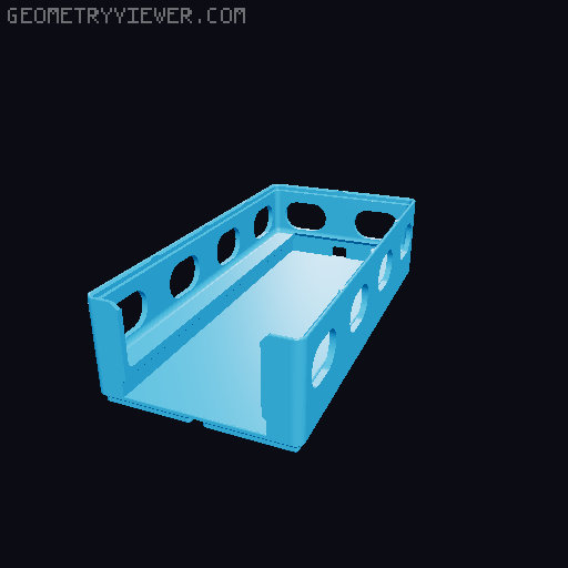 Gridfinity Breadboard Bins 3D model thumbnail