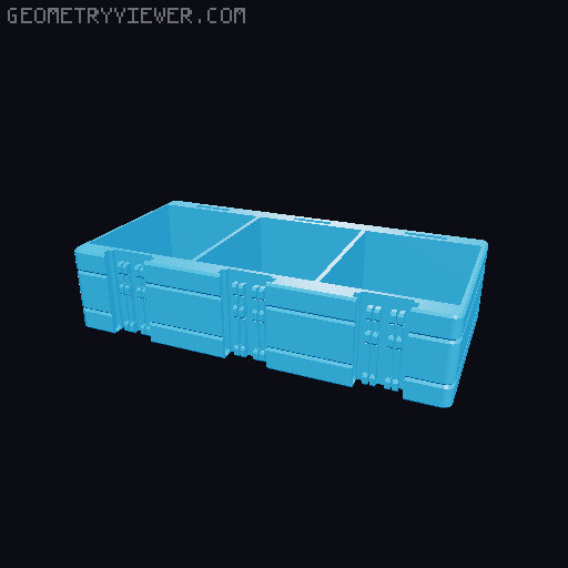 Donut's Beyblade X Deck Box 3D model thumbnail