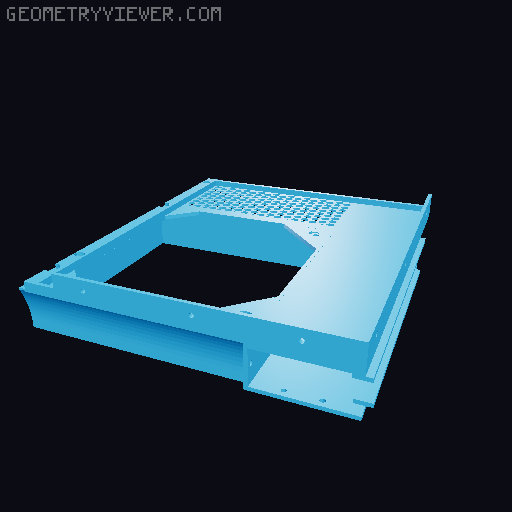 Flashforge Adventurer 5M Pro Back Panel true cold air 3D model thumbnail