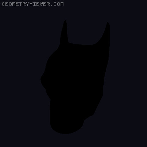 Animated batman Head for Dummy/Lucky 13 3D model thumbnail