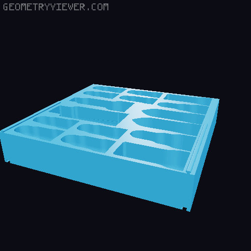 Organic Chess 2021 storage/transport box 3D model thumbnail