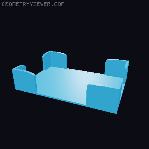 HeroQuest First Light Game Box Organizer 3D model thumbnail
