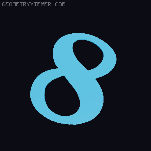 Music notes and symbols 3D model thumbnail