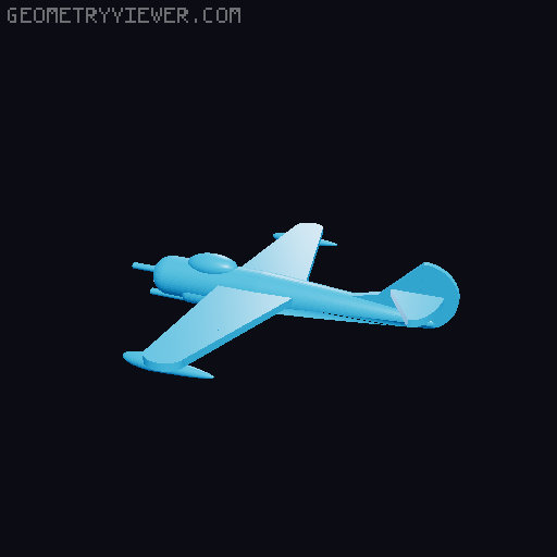 Low-poly MiG-9 3D model thumbnail
