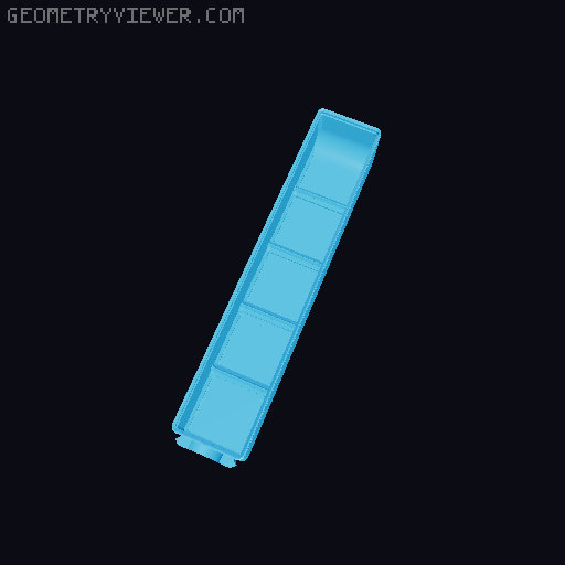 Parametric Gridfinity bins for GOEWS 3D model thumbnail