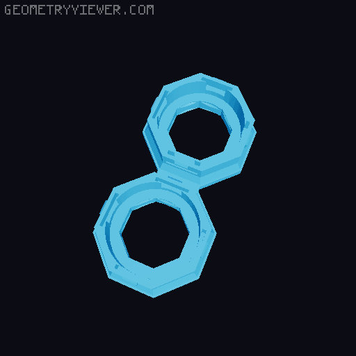 Multiboard Magnetic connectors 3D model thumbnail