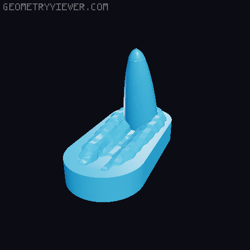 Crashed Cylinder (Jeff Wayne) 3D model thumbnail