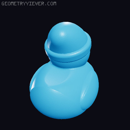 Small (10mm) ducks of varying designs 3D model thumbnail