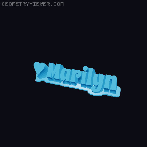Valentine sculpture 3D model thumbnail