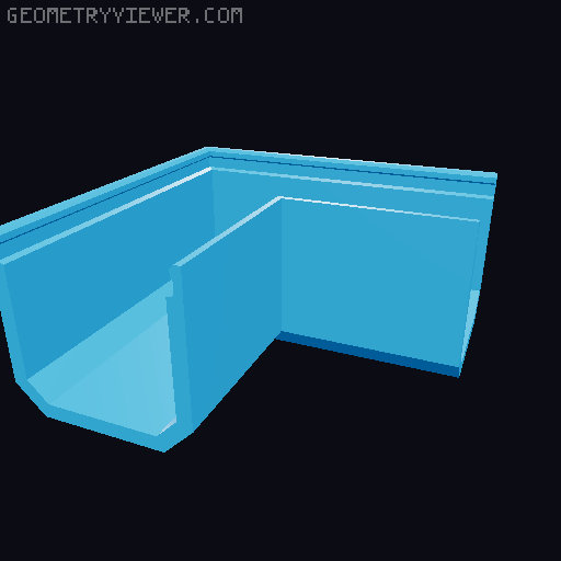 Underware Channel Tops (I, L, C, T, X) - Extra height + Parametric models 3D model thumbnail