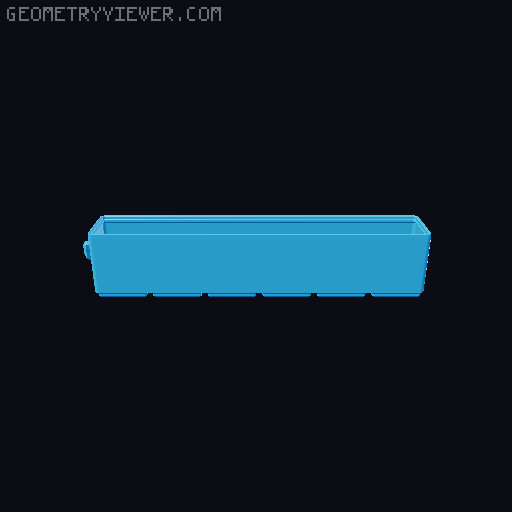 Parametric Gridfinity bins for GOEWS 3D model thumbnail