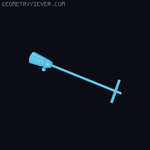 Flying broom for dummy 13 display stand 3D model thumbnail