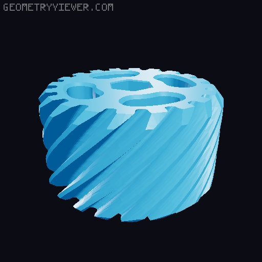 Gear Spinner 3D model thumbnail