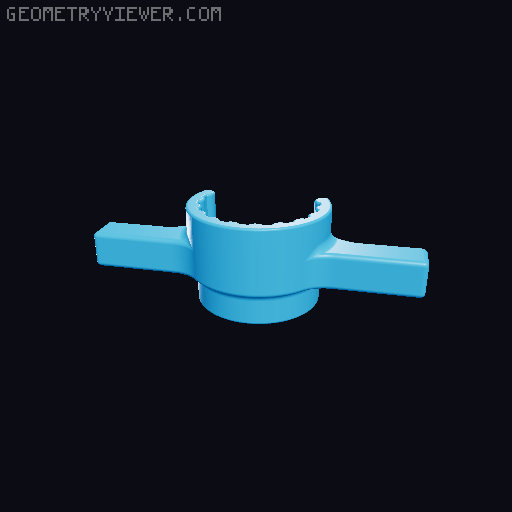 Handles for iOptron Skyhunter mount 3D model thumbnail