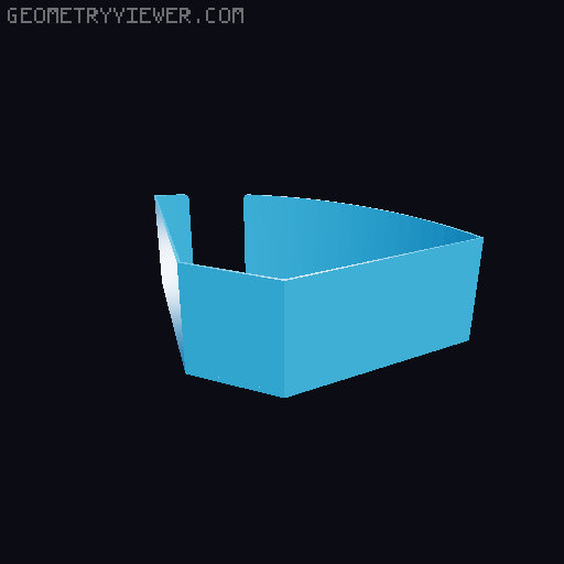 Coffee filter paper box 3D model thumbnail