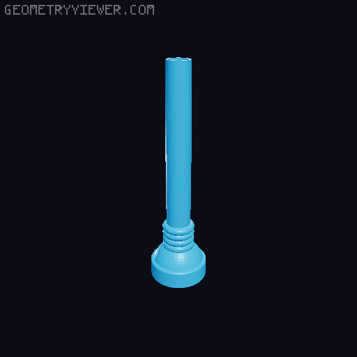ExperiMental Rectangle Trumpet 15 3D model thumbnail