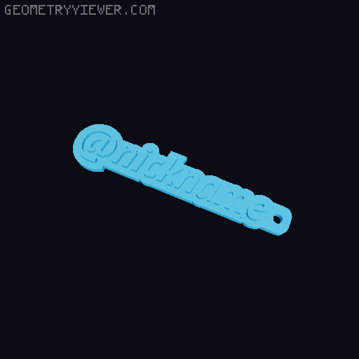 Брелок / Keychain 3D model thumbnail