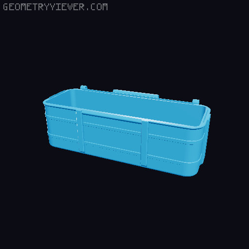 3x1 Gridfinity Case 3D model thumbnail
